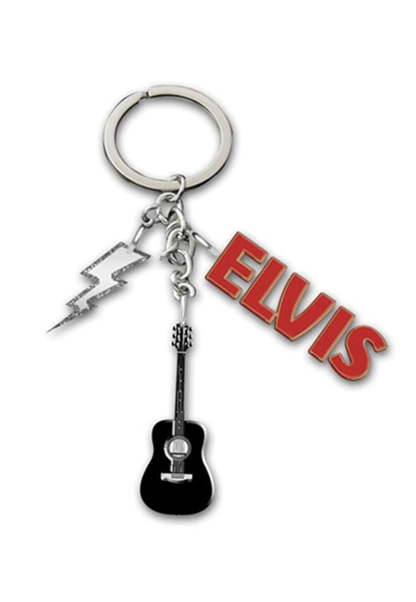 Elvis By Nils Strassburg - The Musical Story Of Elvis Guitar Charm - Keychain | Neutral-Image